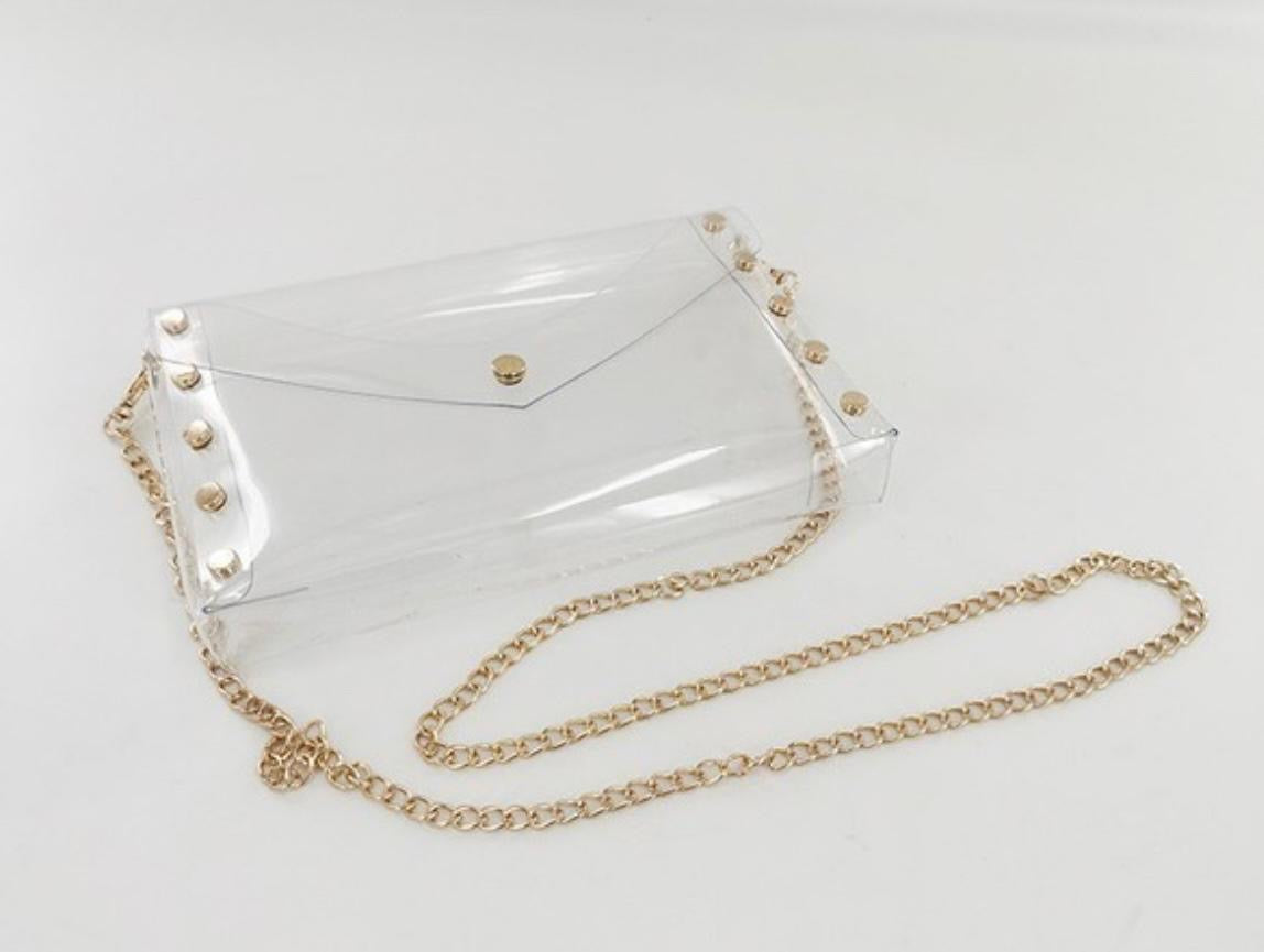 Clear Crossbody and Clutch bag